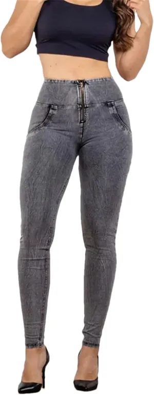 Women's High Waisted Stretchy Butt Lifting Skinny Jeans Comfort Yoga Pencil Denim Pants Streetwear