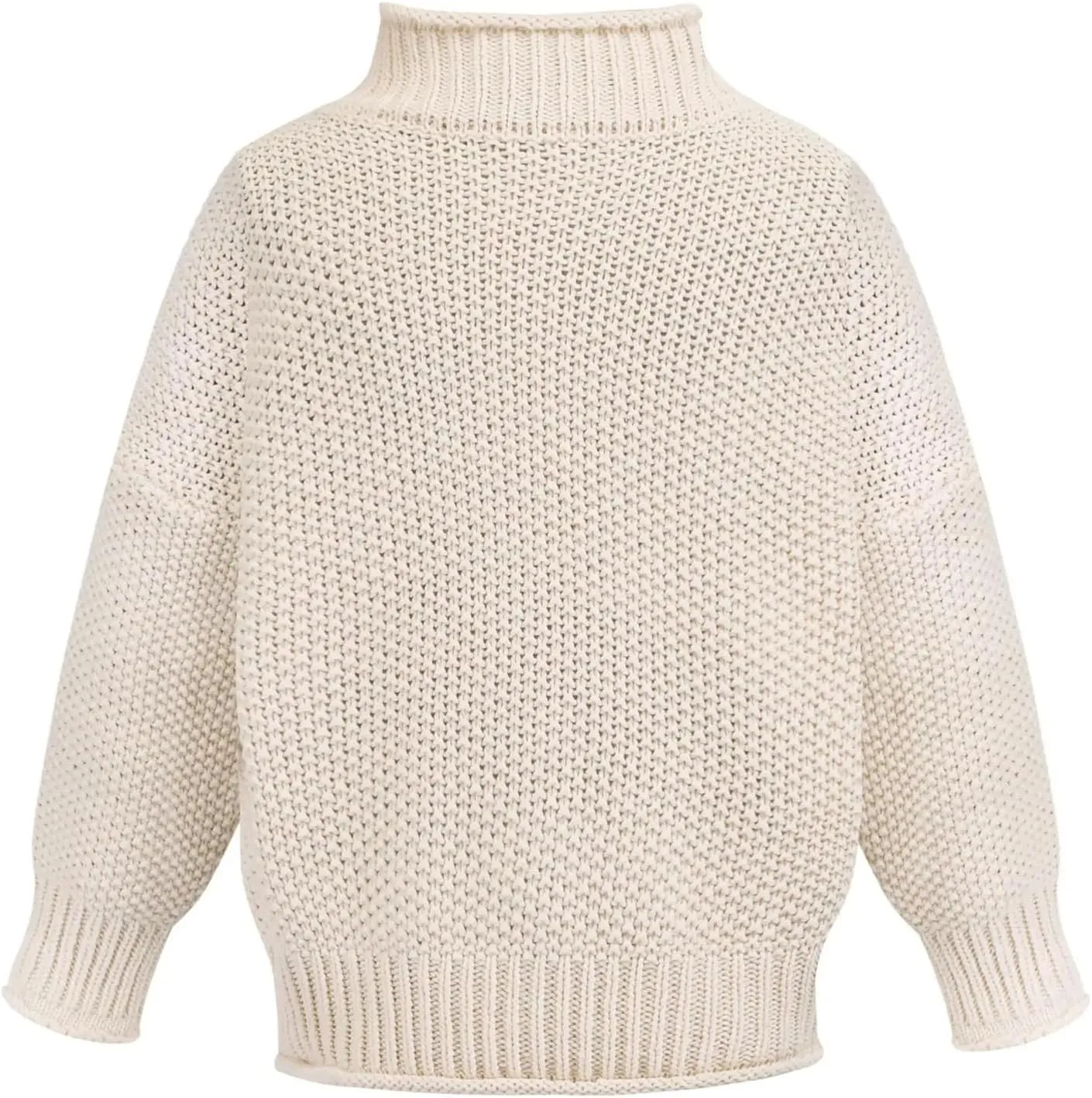 Women's Loose Winter Turtleneck Knitted Jumpers Casual Red Sweaters Ladies Oversized Thick Sweater