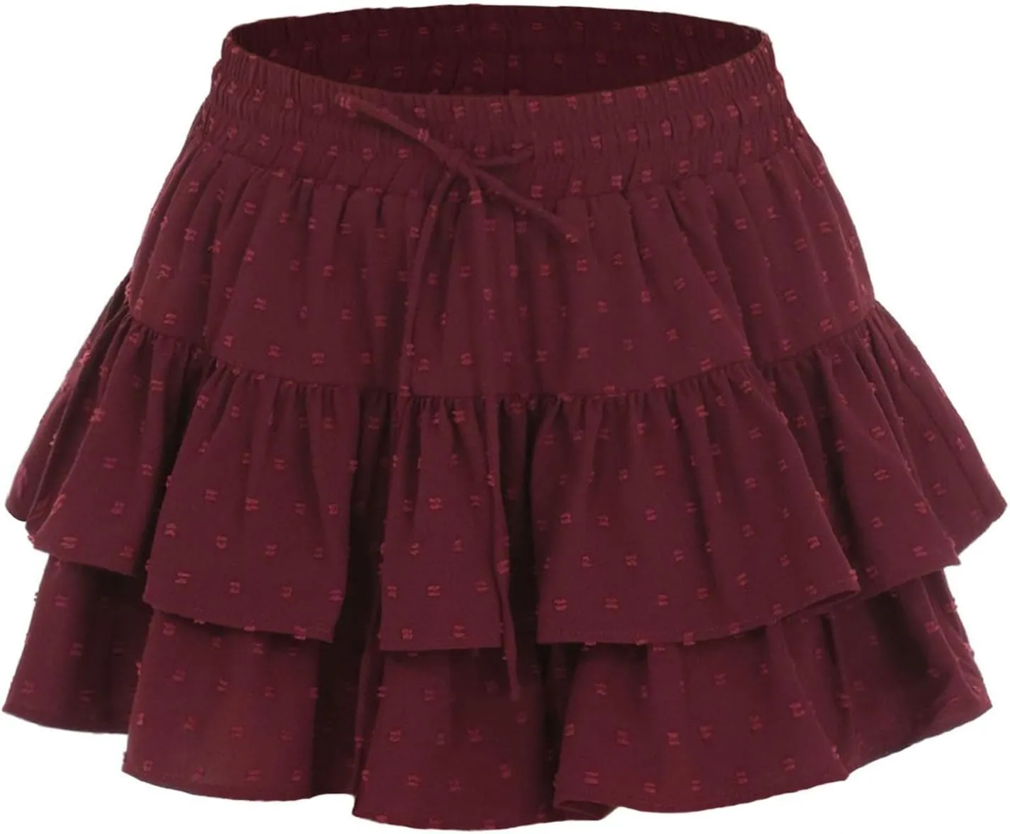 Womens Pleated High Waisted Mini Skirt Drawstring Ruffle Tiered Summer Athletic Golf Casual Fashion Flowy Skirts