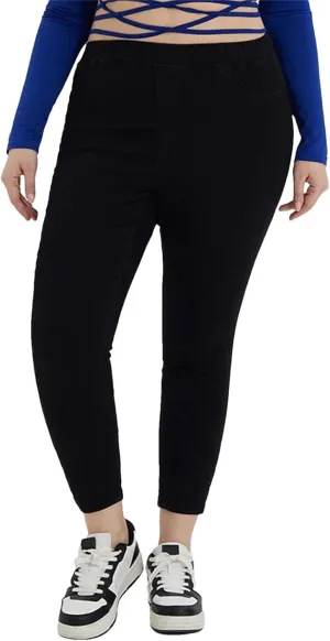 Womens Plus Size Jeans High Waist Stretchy Pencil Pants Full Length Elastic Skinny Curvy Oversized Jeans
