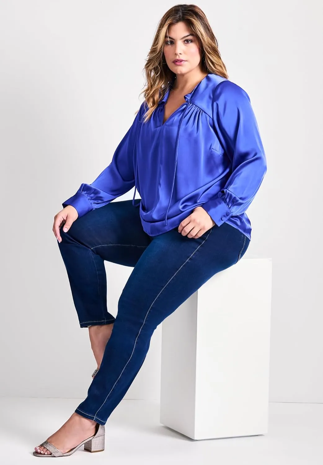 Women's Plus Size Petite Butter Denim Skinny Jean