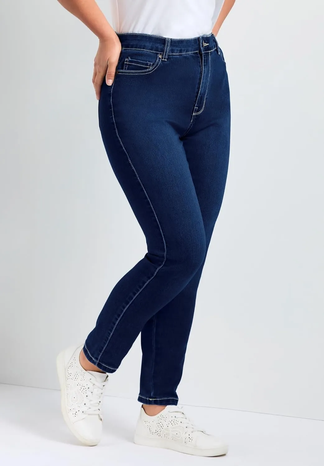 Women's Plus Size Petite Butter Denim Skinny Jean