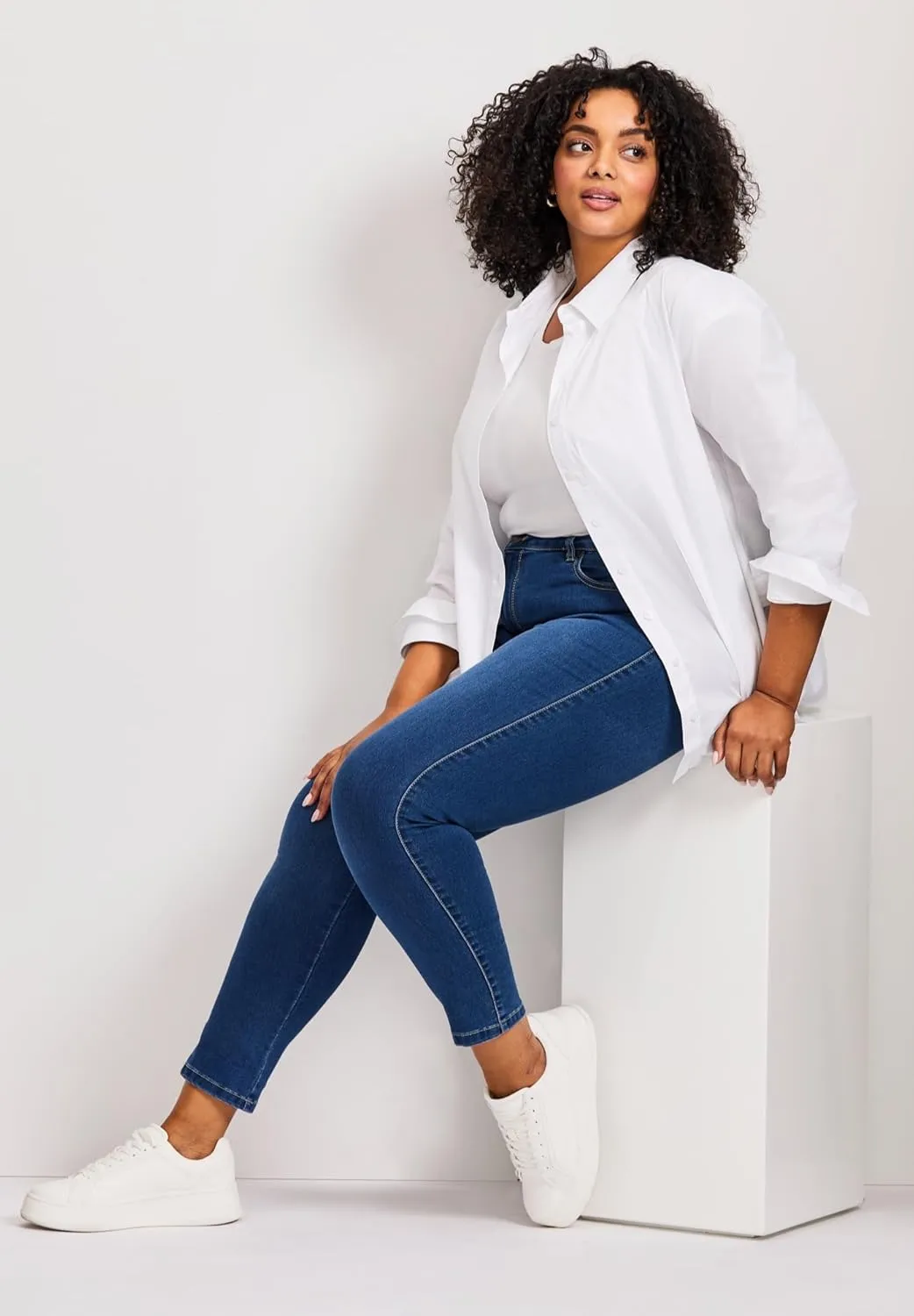 Women's Plus Size Tall Butter Denim Skinny Jean