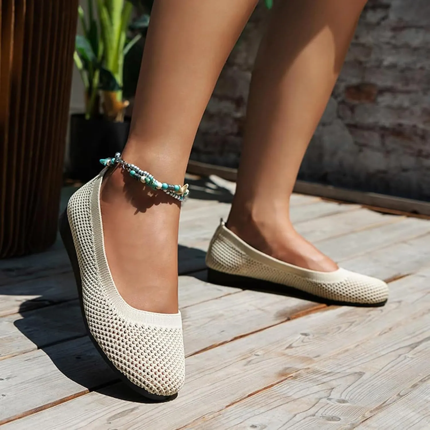 Women's Round Toe Ballet Flats 2025 Fashion Dress Casual Flats Shoes for Work Office, Non Slip Comfortable Flat Shoes