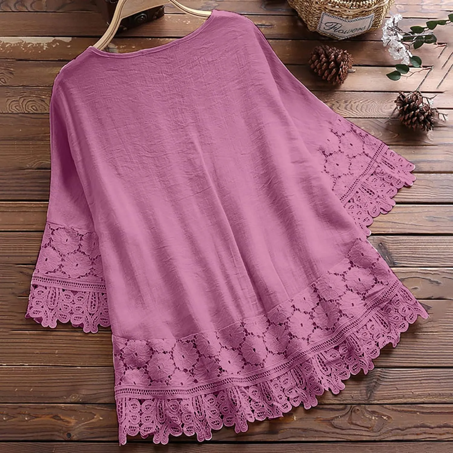 Womens Shirts Fashion See Through V Neck Bandage Short Sleeve Lace Patchwork Tops Vintage Aesthetic Clothing Tee Blouse
