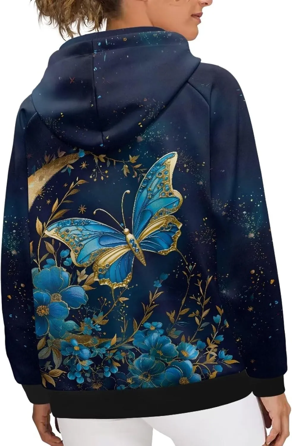 YEXIATODO Sweatshirts Crop Hoodie Womens Hooded Pullover Graphic Pullover Sweaters Workout Jackets for Teen Girls 2XS-4XL