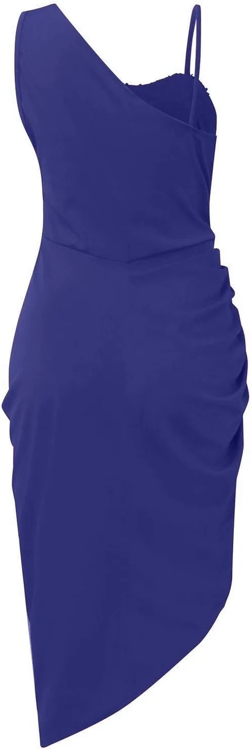 ZEFOTIM Sexy Dresses for Women 2024 Sleeeless Midi Bodycon Slit Dress Sexy Wrap Party Club Dresses