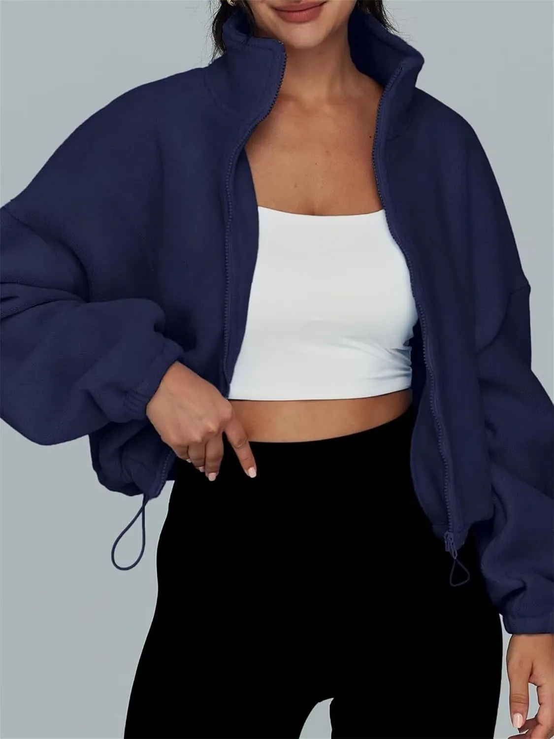Zip Up Hoodie Women Casual Long Sleeve Track Jackets with Pockets Y2K Pullover Fall Outfits Sweatshirts