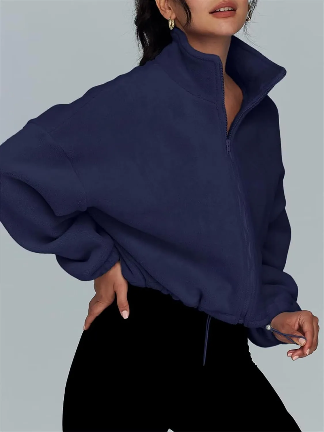 Zip Up Hoodie Women Casual Long Sleeve Track Jackets with Pockets Y2K Pullover Fall Outfits Sweatshirts